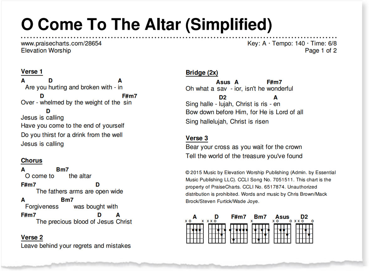 Worship Chords Telegraph